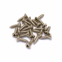 Allparts GS-0050-001 Pack of 20 Nickel Gibson Size Pickguard Screws