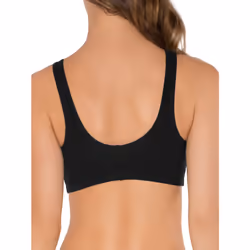 Fruit of the Loom Women's Front Close Builtup Sports Bra  Black Hue/Heather Grey 2-Pack  38