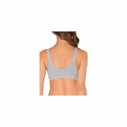 Fruit of the Loom Women's Front Close Sports Bra-Cotton Blend  Easy Fit & Built-Up Support  Heather Grey  46