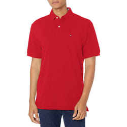 Tommy Hilfiger men's Big and Tall Ivy Polo Shirt  Regal Red  XX-Large