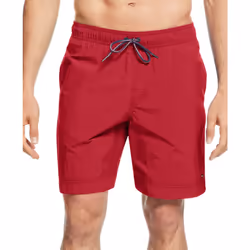 Tommy Hilfiger Men's Big & Tall The Tommy Swim Short Primary Red X-L