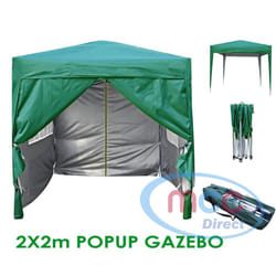 MCC Pop-up Gazebo 2m x 2m With Sides - Green