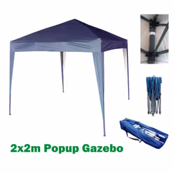 Mcc@home GAZEBO 2x2m Pop-up Gazebo Waterproof Outdoor Garden Marquee Canopy - Blue