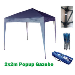 Mcc@home GAZEBO 2x2m Pop-up Gazebo Waterproof Outdoor Garden Marquee Canopy - Blue