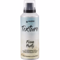 SexyHair Texture Foam Party Lite Texturizing Foam  5.2 Oz - Packaging may vary
