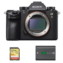 SONY A9 Body + 64GB SD card + NP-FZ100 Battery