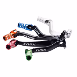 Tusk Folding Shift Lever Black/Red Tip - Fits: Honda CR250R 1993-2007