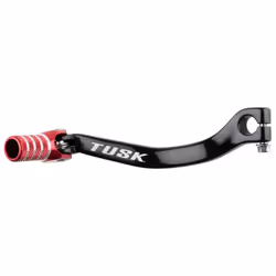 Tusk Folding Shift Lever Black/Red Tip - Fits: Honda CR250R 1993-2007