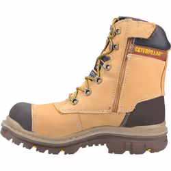 ) Caterpillar Premier Nubuck Honey Safety Boots - Gold, 8 (Adults' - Additional view 7