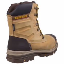 ) Caterpillar Premier Nubuck Honey Safety Boots - Gold, 11 (Adults'