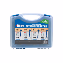 Kreg SK03B Blue Kote Pocket Hole Screw Outdoor Project Kit