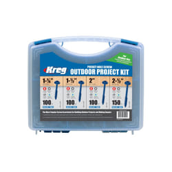 Kreg SK03B Blue Kote Pocket Hole Screw Outdoor Project Kit