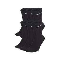 NIKE Dri-Fit Classic Cushioned Crew Socks Large  Black/White/White