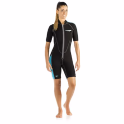 Cressi Lido Short Black/Aquamarine 5/XL