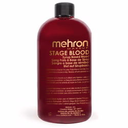 Mehron Makeup Stage Blood | Edible Fake Blood Makeup for Stage Costume Cosplay (16 oz) (Bright Arterial)
