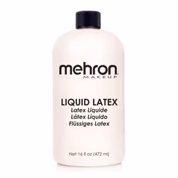 Mehron Makeup Liquid Latex | SFX Makeup | Halloween Latex Makeup | Latex Glue for Skin | Prosthetic Glue 16 fl oz (473 ml)) ( ...