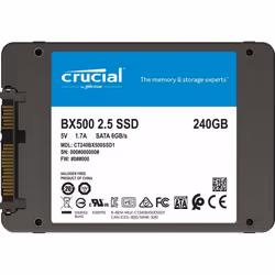 Crucial BX500 CT240BX500SSD1(Z) 240 GB Internal SSD (3D NAND, SATA, 2.5 Inch)