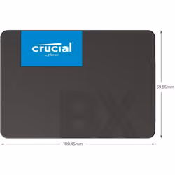 Crucial BX500 1TB CT1000BX500SSD1(Z) - Upto 540 MB/s (Internal SSD, 3D NAND, SATA, 2.5 Inch), Black