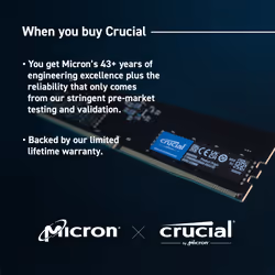 Crucial 8GB (1x8GB) DDR5-5600 CL46 RAM Arbeitsspeicher memory module 5600 MHz ECC - Additional view 6