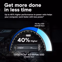 Crucial T500 1 TB M.2 PCI Express 4.0 NVMe TLC - Additional view 6