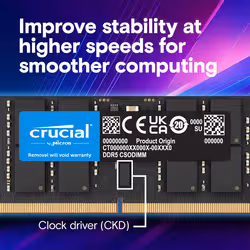 Crucial CT32G64C52CS5 memory module 32 GB 1 x 32 GB DDR5 6400 MT/s 262-pin SO-DIMM - Additional view 4