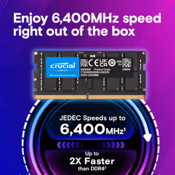 Crucial CT2K32G64C52CS5 memory module 64 GB 2 x 32 GB DDR5 6400 MT/s