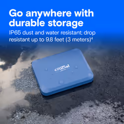 Crucial X10 4 TB USB Type-C USB 3.2 Gen 2x2 Blue - Additional view 4