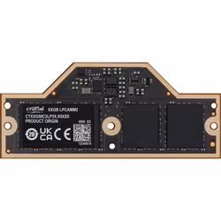 Crucial CT64G75C2LP5X, 64 GB, 1 x 64 GB, LPDDR5X, Black