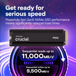 Crucial CT2000P510SSD5 internal solid state drive 2 TB M.2 PCI Express 5.0 NVMe TLC