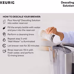 Keurig Brewer Cleaner Includes 14 oz. Descaling Solution  Compatible Classic/1.0 & 2.0 K-Cup Pod Coffee Makers