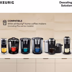 Keurig Brewer Cleaner Includes 14 oz. Descaling Solution  Compatible Classic/1.0 & 2.0 K-Cup Pod Coffee Makers