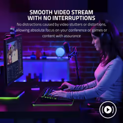 Razer Kiyo Pro Streaming Webcam: Uncompressed 1080p 60FPS - High-Performance Adaptive Light Sensor - HDR-Enabled - Wide-Angle ..