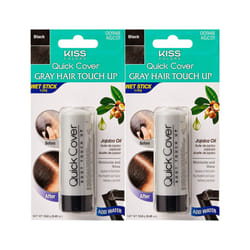 Kiss Quick cover Gray Hair Touch Up Wet Stick Type 2 Pack  Black
