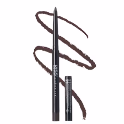 KISS NEW YORK Pro Intense Gel Eyeliner with Built-in Sharpener Waterproof Smudge-proof Long Lasting Gel Eyeliner Pencil (D ...