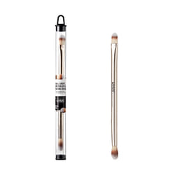 KISS NEW YORK Professional Dual Ended Concealer & Blending Brush  Flat Concealer Brush for Imperfection & Even Coverage  Small Area Even Application f