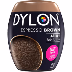 DYLON Washing Machine Fabric Dye Pod for Clothes, 350g - Espresso Brown