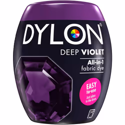 DYLON Washing Machine Fabric Dye Pod for Clothes, 350g - Deep Violet
