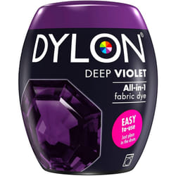 DYLON Washing Machine Fabric Dye Pod for Clothes, 350g - Deep Violet