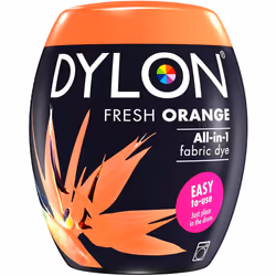 DYLON Washing Machine Fabric Dye Pod for Clothes, 350g - Fresh Orange
