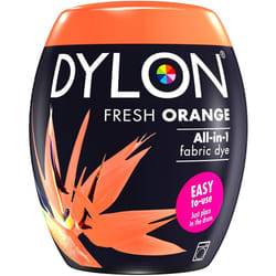 DYLON Washing Machine Fabric Dye Pod for Clothes, 350g - Fresh Orange