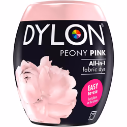 DYLON Washing Machine Fabric Dye Pod for Clothes, 350g - Peony Pink