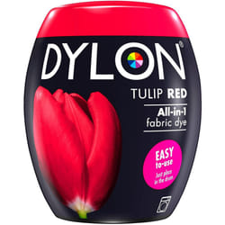 DYLON Washing Machine Fabric Dye Pod for Clothes, 350g - Tulip Red