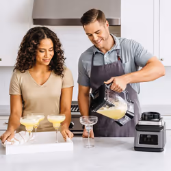 2-in-1 Ninja Black/Silver Blender with Auto-iQ (BN750UK) 1200 W, 2.1 Litre Jug, 0.7 Litre Cup