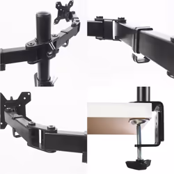 Amer Mounts 2XC monitor mount / stand 68.6 cm (27") Desk Black
