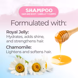Tio Nacho Royal Baby Hair and Body Shampoo with Royal Jelly & Chamomile, 13.5 fl oz - Hypoallergenic, Gentle, Tear Free, All in One Body Wash