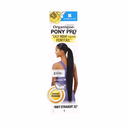 Shake-N-Go Synthetic Organique Pony Pro Ponytail - STRAIGHT YAKY 32"""" (1B)