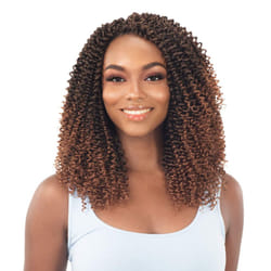 Freetress Synthetic Crochet Braid 3X URBAN TWIRL CURL 10 2 Dark Brown