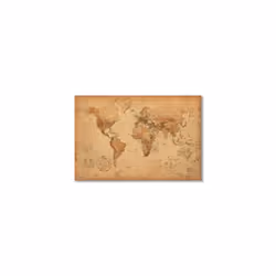 World Map (Antique) Art 24x36 Poster