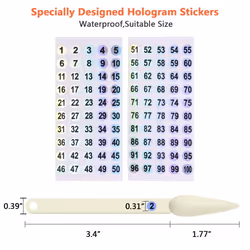 100 ps Nail Swatch Sticks with Number Stickers  Nail Color Display Stiletto Tips  Fan-shaped Nail Polish Practice Sticks  Nail Art Display Nail Color