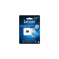 Lexar High-Performance microSDXC 633x 64GB UHS-I/U1 w/USB 3.0 Reader Flash Memory Card - LSDMI64GBB1NL633R